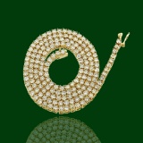 14K YELLOW GOLD 16.00CT DIAMOND NECKLACE