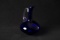 Egg Shaped Blue Blown Glass Figurine