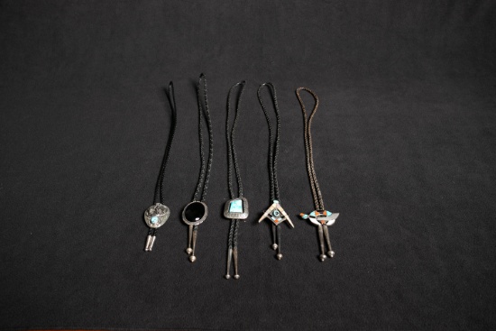 Masonic and Shriner Themed Bolos with Turquoise