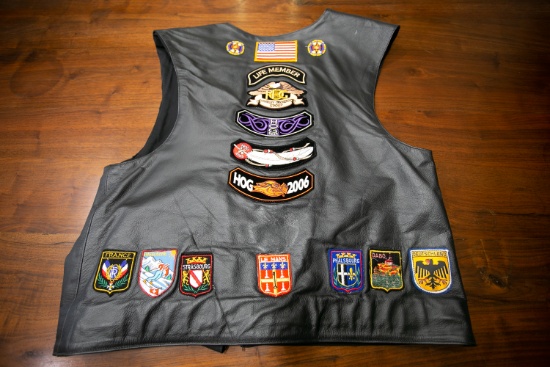 Harley Owners Group Vest with Patches