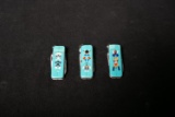 Multi-Blade Knives with Turquoise Handles