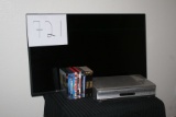TV with Mounting Bracket and VCR