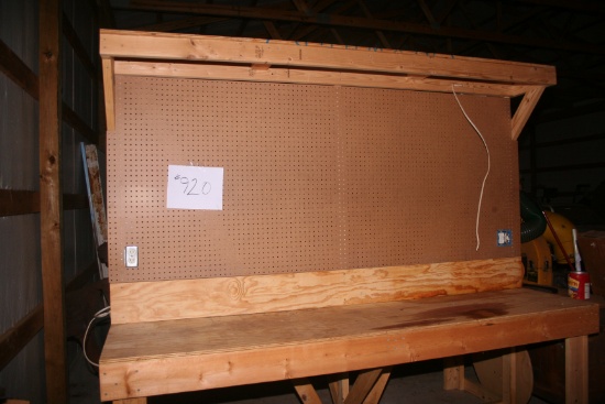 Powered Wooden Work Bench