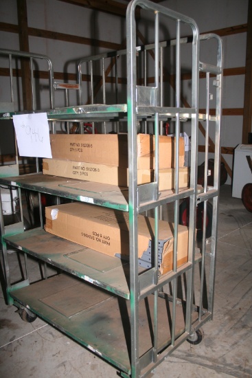 Shop Storage Cart with Shelving System