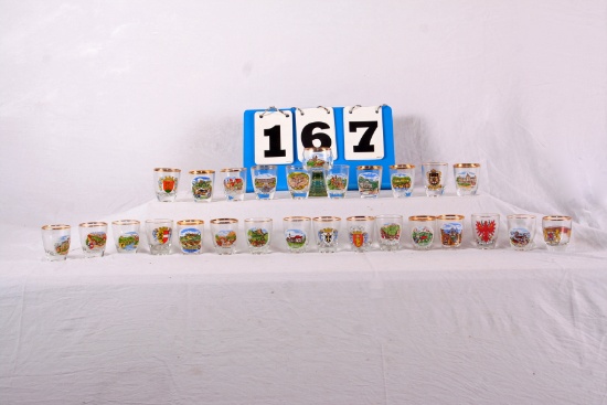 Alpine Themed Shot Glasses