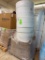 pallet of rolls packaging material and yarn rolls