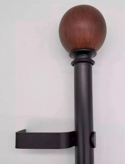 pallet of new curtain rod, rods are 1'' x 50'' minimum and 144'' max length LEONA LYLA BALL