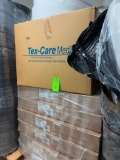 pallet of tie wire and yarn rolls