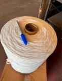 pallet of tie wire and yarn rolls