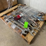 pallet of large wrenches mostly WRITE brand