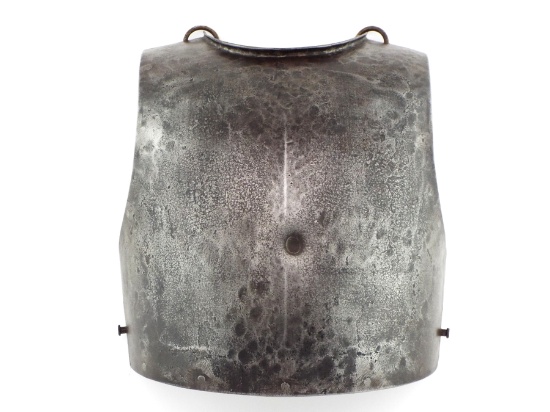 Heavy 15th-17th C. English Or German Breastplate Body Armor, Maker Marked "b" On Lower Interior, Ext