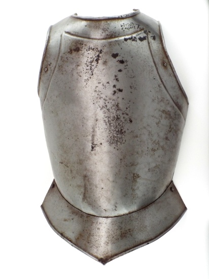 Victorian Era Spanish 17th C. Style Breast Plate For A Knight Suit Of Armor.