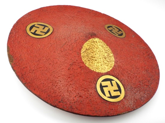 Japanese Lacquered Samurai Jingasa Hat Edo Period
