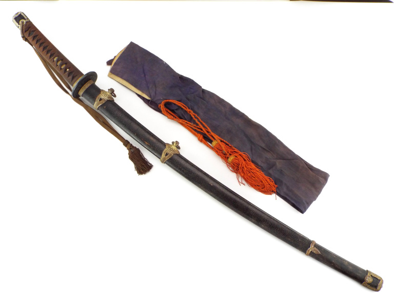 Wwii Japanese Kai Gunto Navy Sword Koshirae | Proxibid