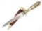 Beautiful American Civil War Bowie Knife By Lingard Sheffield Etched Blade