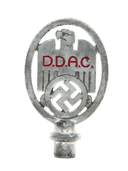 Fine German Wwii D.D.A.C. Car Pennant Pole Top