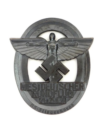 German Wwii Nsfk National Model-glider Competition Medal