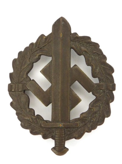 German Wwii Bronze Sa Sports Badge