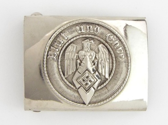 German Wwii Hy Members Belt Buckle By Assmann Rzm M4/39