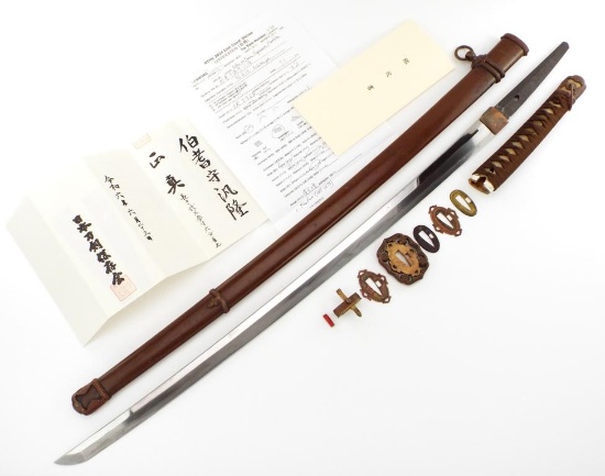 Japanese Wwii Signed & Papered Early Type 98 Shingunto