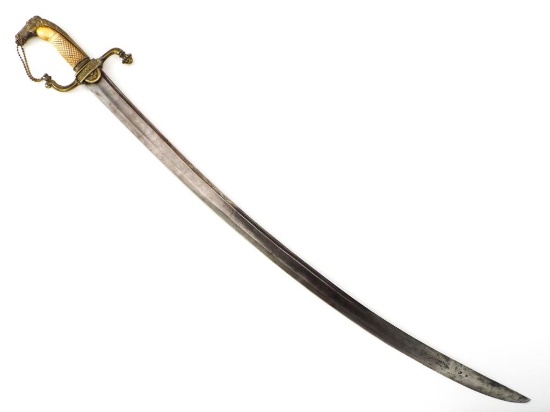 American Made Revolutionary War Horse Head Pommel Sword
