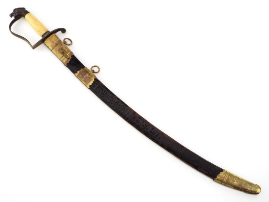 American War Of 1812 To Civil War Eagle Head Officer's Sword