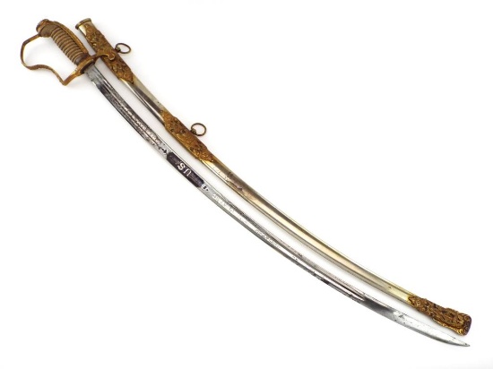 Rare Variant American Civil War Cavalry Officers Battle Sword