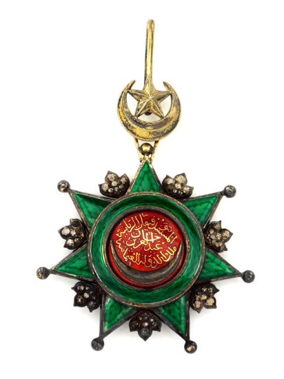 Turkish Medal Order Of Ottoman Empire Enamel Silver