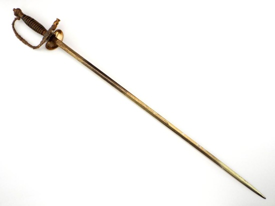 Civil War Era Whistle Quillon Knights Of Pythias Sword Etched Blade