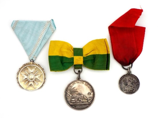Lot Of 3 Antique And Vintage Medals