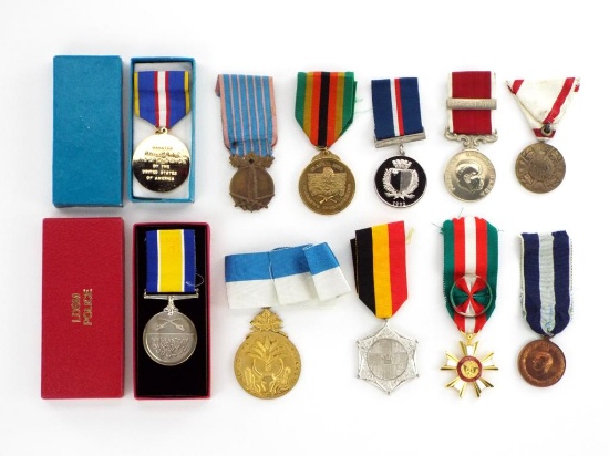 Lot Of 11 Antique And Vintage Medals