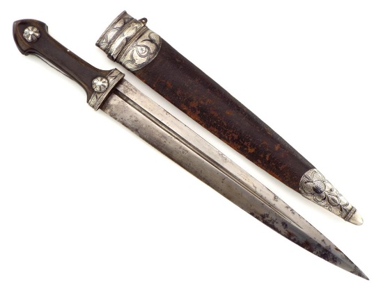 Antique Islamic Turkish Or Russian Caucasian Kinjal.