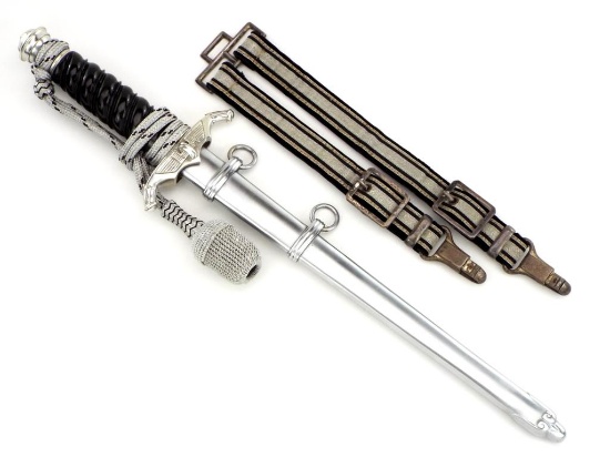 Mint German Wwii 2nd Model Railway Protection Leaders Dagger With Portepee & Hangers By Eickhorn Sol