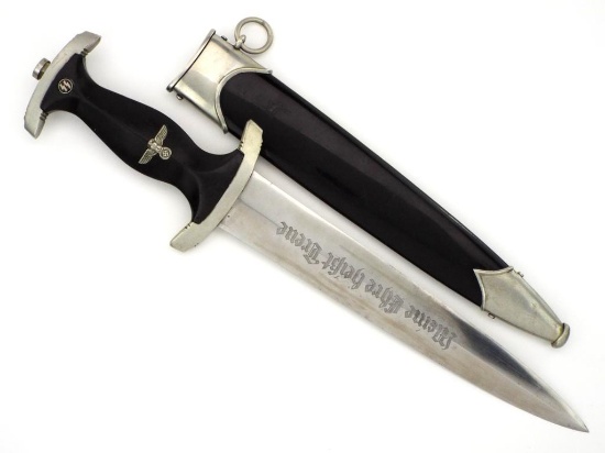 Fine German Wwii Model 1933 Ss Dagger By Herder Solingen