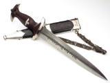 Very Good German Wwii Nskk Chained Dagger By P. D. Luneschloss