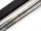 Imperial German Blue & Gold Paneled Damascus Sword By Weyersberg Solingen