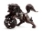 Japanese Bronze Shishi Foo dog Ornament Handcraft Takaoka Traditional craft Japan