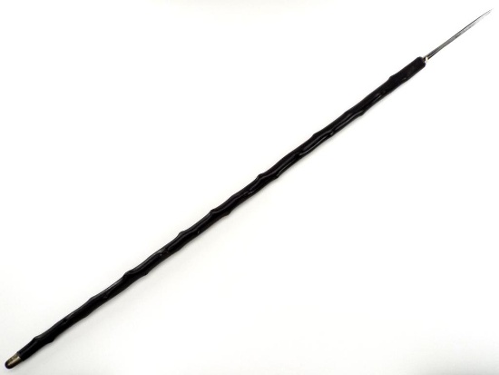 Rare Italian self defence 19 C. walking cane concealed flick Blade
