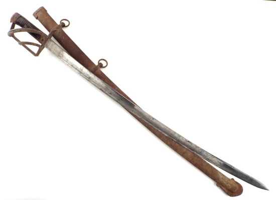 Antique Napoleonic Wars French Or Russian Heavy Cavalry Officer's Sword