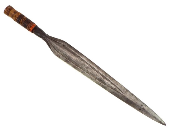 Very Good Asian Indonesian Philippine BUDIAK Tribe Spear Head Dagger.