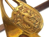 Extremely RARE German made Chinese WWI Infantry Officer's M98 Dragon Sword by HORSTER SOLINGEN