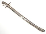 Scarce 18th C. Silver Mounted Sumatran Saber Sword