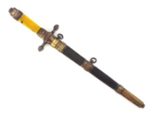 Polish Pre WWII M1924 Officer Dagger with BRASS FURNITURE