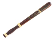 Scottish Victorian MCNAUGHTON GLASGOW Police Truncheon Hand Painted VR Cypher
