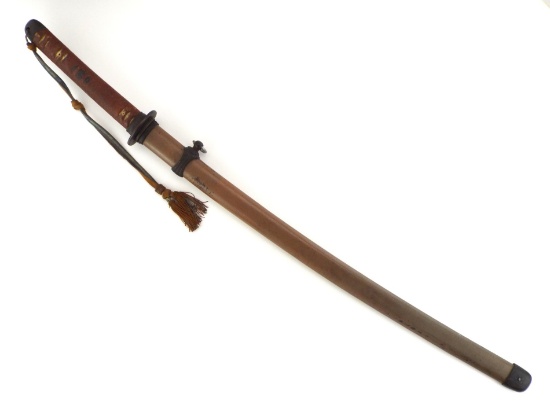 Japanese WWII 1945 Dated Officer Sword Signed Kunihiro