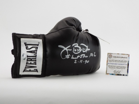 1990 James Buster Douglas Victory Over MIKE TYSON Signed Glove Authenticated