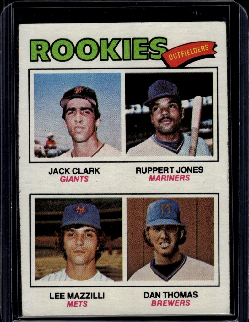 Jack Clark Ruppert Jones Lee Mazzilli Dan Thomas 1977 Topps