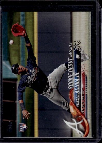 Ronald Acuna 2018 Topps Season Debut Rookie RC #US252