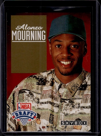 Alonzo Mourning 1992 Skybox Rookie RC #DP2
