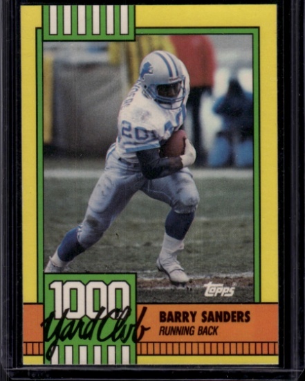 Barry Sanders 1990 Topps 1000 Yard Club #3